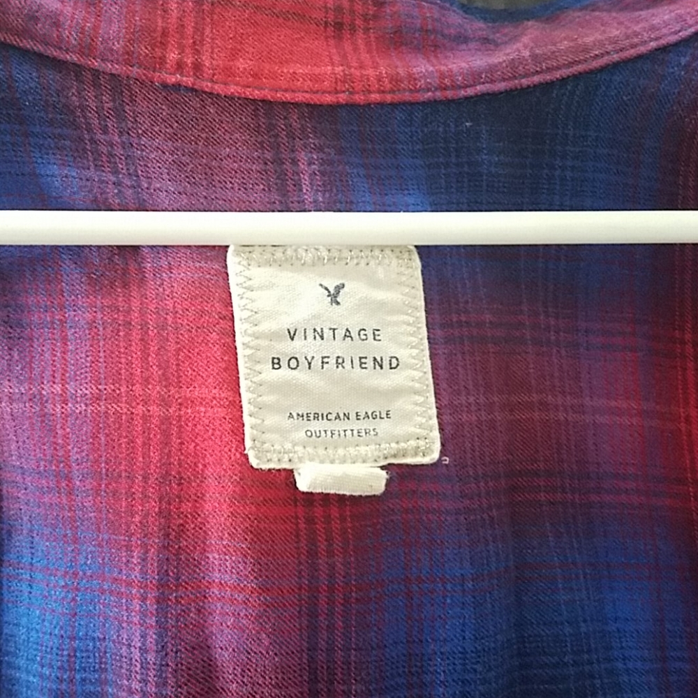American Eagle Vintage Boyfriend Flannel - Picture 3 of 3